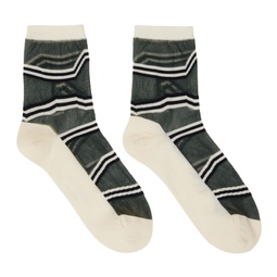 Off-White Stripe Socks 232809F076000