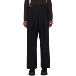 Black Ease Trousers 241809F087000