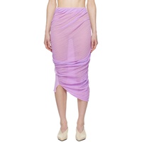 Purple Ambiguous Midi Skirt 241809F092022
