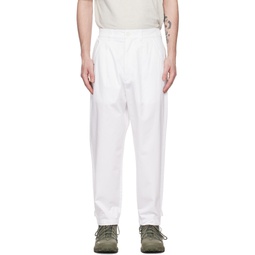 White Chino Trousers 231284M191002