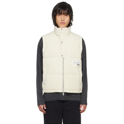 Off White Patch Down Vest 241284M178002