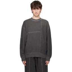 Gray Cold Dyed Sweatshirt 231284M204000