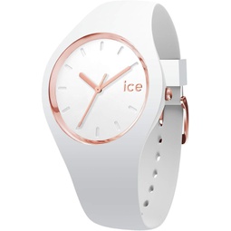 Ice-Watch - ICE Glam White Rose-Gold - Womens Wristwatch with Silicon Strap