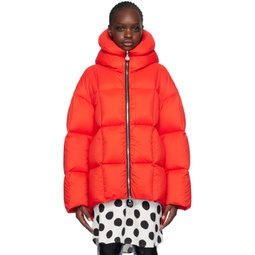 Red Wendy Down Jacket 232984F061033