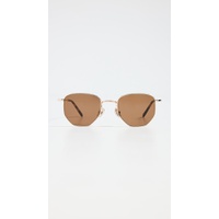 Hunter Gold Sunglasses with Brown Lenses