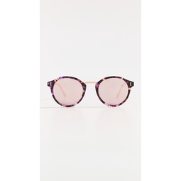 Village Berry Tortoise with Rose Mirror Lenses Sunglasses