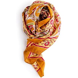 Indirah 100% Silk Scarf Paisley Design - Certified Silk