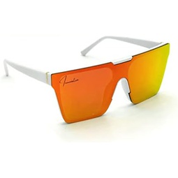 Innovative Trendz NEW Square Retro Sunglasses Men Women Oversized Flat Top Mirrored UV400 Fashion