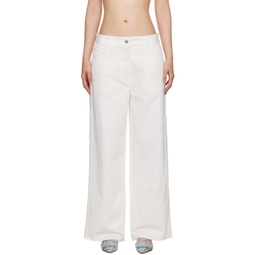 White The Clarice Jeans 241769F069001
