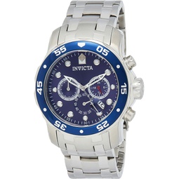 Invicta Mens Pro Diver Quartz Stainless Steel Watch, Color:Silver-Toned (Model: 21921)