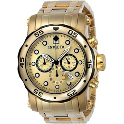 Invicta Pro Diver Mens Watch - 48mm. Gold with Interchangeable Strap (23670)