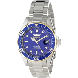 Invicta Mens 12809X Pro Diver Blue Dial Stainless Steel Watch