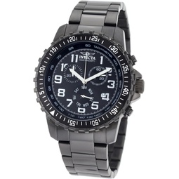 Invicta Mens 1328 Chronograph Black Dial Two-Tone Stainless-Steel Watch