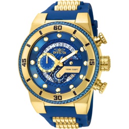 Invicta Mens S1 Rally Stainless Steel Quartz Watch with Silicone Strap, Two Tone, 30 (Model: 24224)
