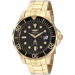 Invicta Mens 10642 10643 Pro Diver 18k Gold Ion-Plated Automatic Dive Watch