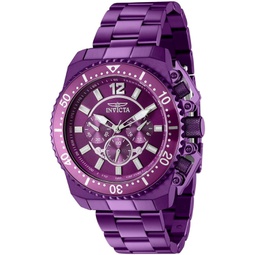 Invicta Pro Diver GMT Chronograph Quartz Purple Dial Mens Watch 40871