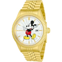 Invicta Mickey Mouse Mens 22770 Disney Limited Edition Analog Display Quartz Gold Watch