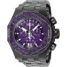 Invicta Carbon Hawk Chronograph Quartz Purple Dial Mens Watch 38920