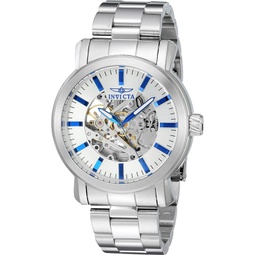 Invicta Mens Vintage Automatic Stainless Steel Casual Watch, Color:Silver-Toned (Model: 22573)