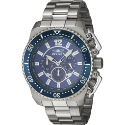 Invicta Mens 21953 Pro Diver Analog Display Quartz Silver Watch