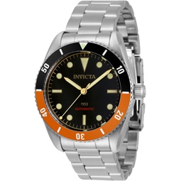 invicta Mens 34336 Pro Diver Automatic 3 Hand Black Dial Watch