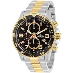 Invicta Mens Specialty Chronograph Textured Dial Stainless Steel Watch