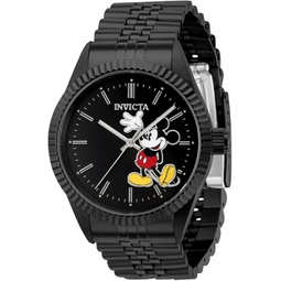 Invicta 37852 Black Dial Black Bracelet Band Mickey Mouse Disney Limited Edition Mens Watch
