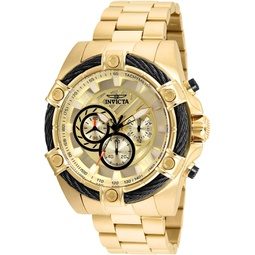 Invicta Mens 25515 Bolt 52mm Stainless Steel dial VD54 Quartz (One Size, Gold)