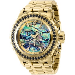 Invicta 39480 Subaqua Oyster Abalone Blue/Green Chronograph Dial Gold Tone Bracelet Band Mens Watch