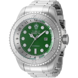 Invicta Mens 44745 Hydromax Quartz 3 Hand Green Dial Watch