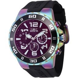 Invicta Mens Pro Diver 48mm Silicone Quartz Watch, Black (Model: 37753)