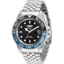 Invicta Mens Pro Diver 40mm Stainless Steel Quartz Watch, Silver (Model: 34104)