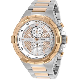 Invicta Mens Aviator Stainless Steel Quartz Stainless-Steel Strap, Two Tone, 26 Casual Watch (Model: 28118)