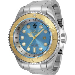 Invicta Mens 35145 Hydromax Quartz 3 Hand Light Blue Dial Watch
