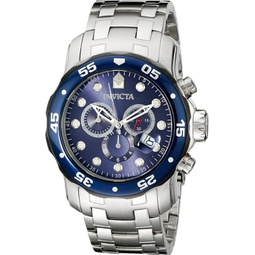 Invicta Mens 80057 Pro Diver Stainless Steel Watch with Blue Dial