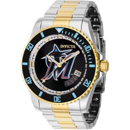 Invicta MLB Miami Marlins Automatic Mens Watch - 42mm. Steel. Gold (42993)