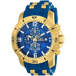Invicta Mens Pro Diver Quartz Watch with Stainless-Steel Strap, Black, Blue, 26 (Model: 24962, 24966)