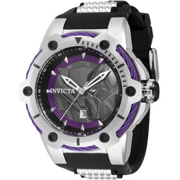 Invicta Mens 43830 Marvel Quartz Multifunction Purple, Black Dial Watch