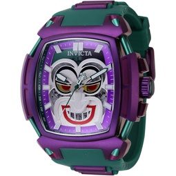 Invicta Mens DC Comics 53mm Silicone, Stainless Steel Quartz Watch, Green (Model: 43733)