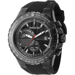 Invicta Mens Star Wars 50mm Silicone Quartz Watch, Black (Model: 41323)