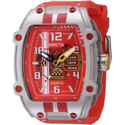 Invicta Mens S1 Rally 48mm Silicone Automatic Watch, Red (Model: 44147)
