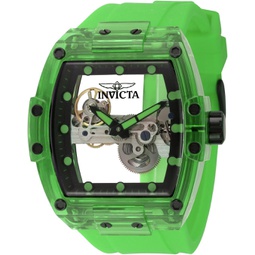 Invicta Mens S1 Rally 47.5mm Silicone Mechanical Watch, Green (Model: 44365)