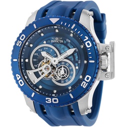 Invicta Mens Pro Diver 50mm Silicone Automatic Watch, Blue (Model: 36111)