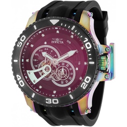 Invicta Mens Pro Diver 50mm Silicone Automatic Watch, Black (Model: 36116)