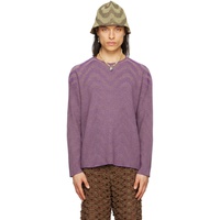 SSENSE Exclusive Purple Sweater 231541M201000