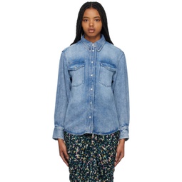 Blue Tahis Denim Shirt 231599F109001