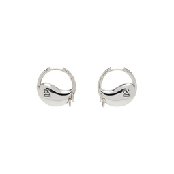 Silver Mini Paisley Earrings 241023F022002