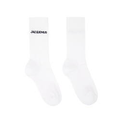 White Les Classiques Les chaussettes Jacquemus Socks 241553M220007