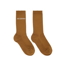 Brown Le Papier Les Chaussettes Jacquemus Socks 231553M220007