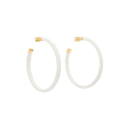 White Les Creoles Platre Earrings 222553F022006